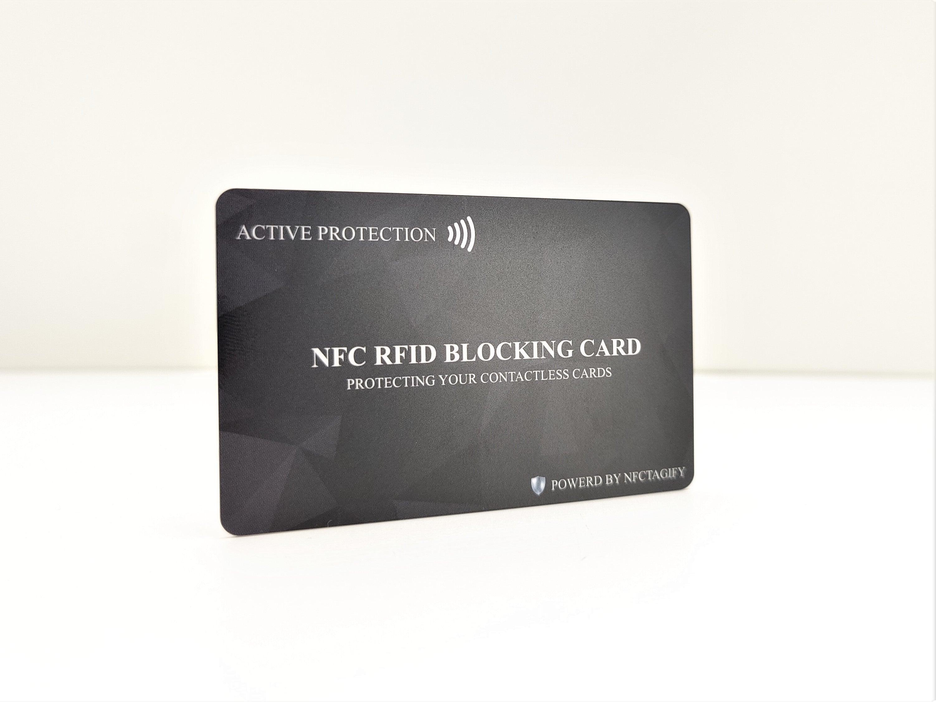  Ultrashang 2Pcs RFID Blocking Card, Fuss-free Protection for  Entire Wallet Shield, Credit Card Protector NFC Bank Debit Blocker,  Identity Theft Prevention for Passport Travel Security (Ver. 2.0) :  Clothing, Shoes 