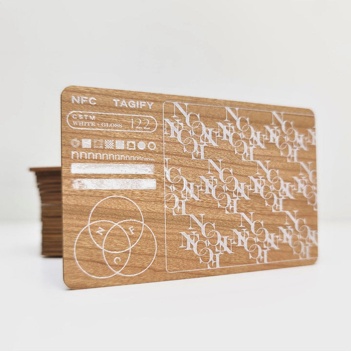 Wooden Digital Business Card - Printing - NFC Tagify