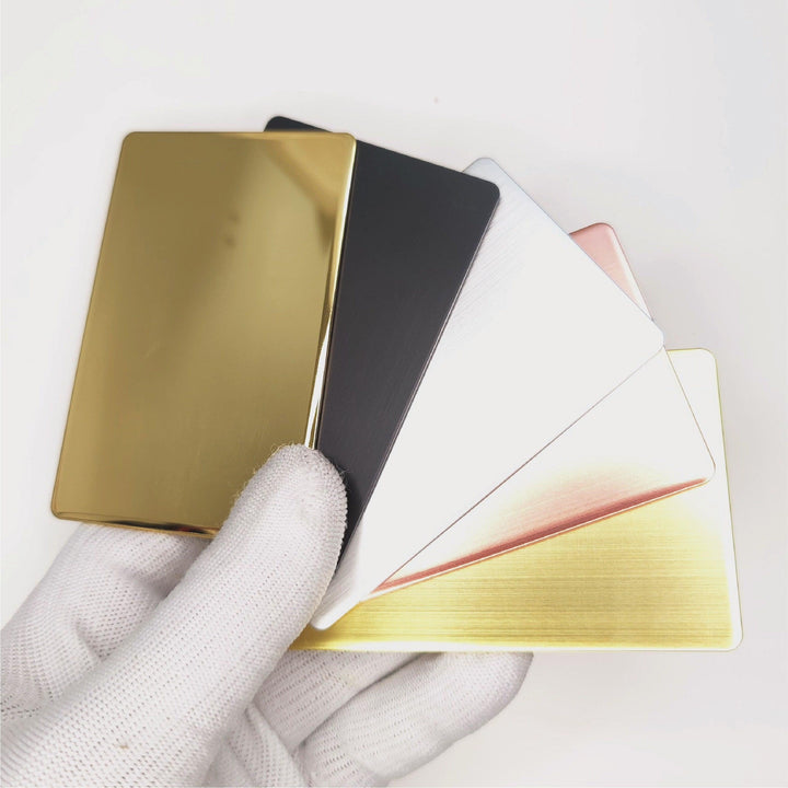 Brushed Metal NFC Cards - NFC Tagify
