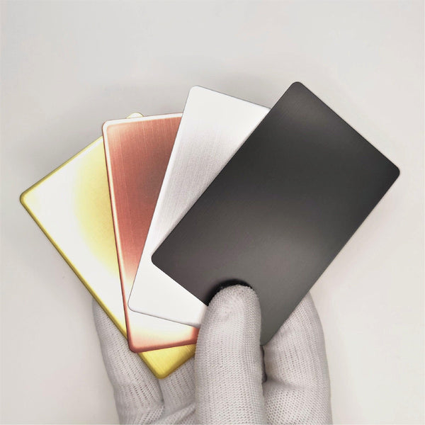 Brushed Metal NFC Cards - NFC Tagify