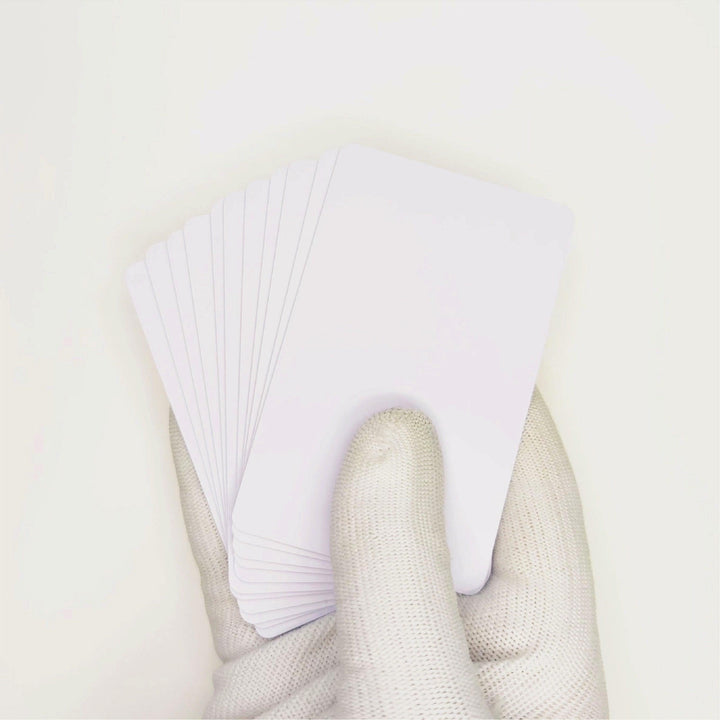 White NFC PVC Card - NFC Tagify