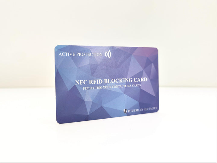 RFID blocking card - active  protects RFID/NFC cards from skimming –  AntiSpyShop