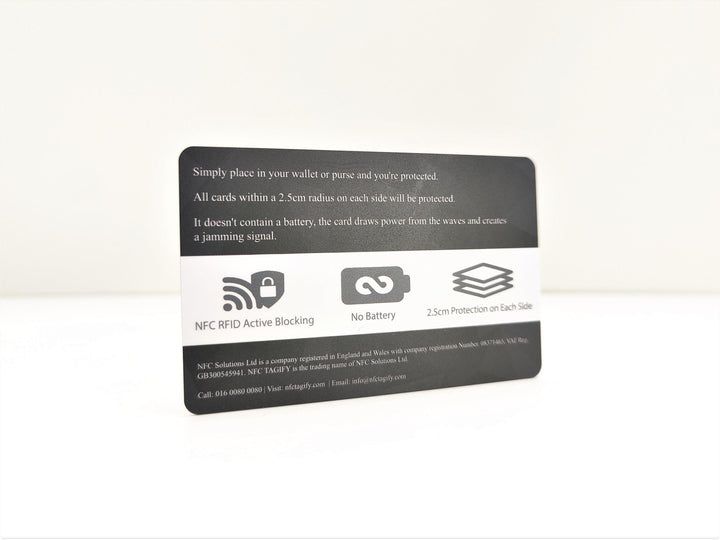 RFID & NFC Blocker Card: Ultimate Protection for Contactless Cards – NFC  Tagify