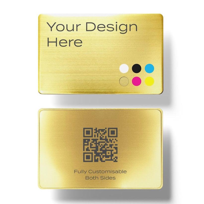 Brushed Metal Digital Cards - Printed – NFC Tagify