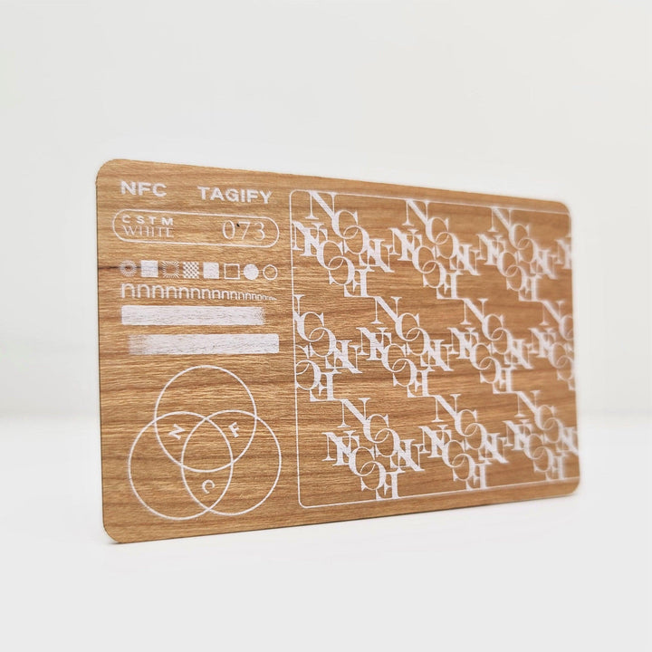 Wooden Digital Business Card - Printing - NFC Tagify