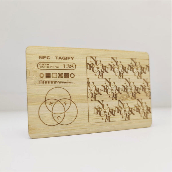 Wooden Digital Business Card - Engraving